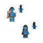 Lo'ak and Tuktirey Minifigures Avatar Fire and Ash Sets