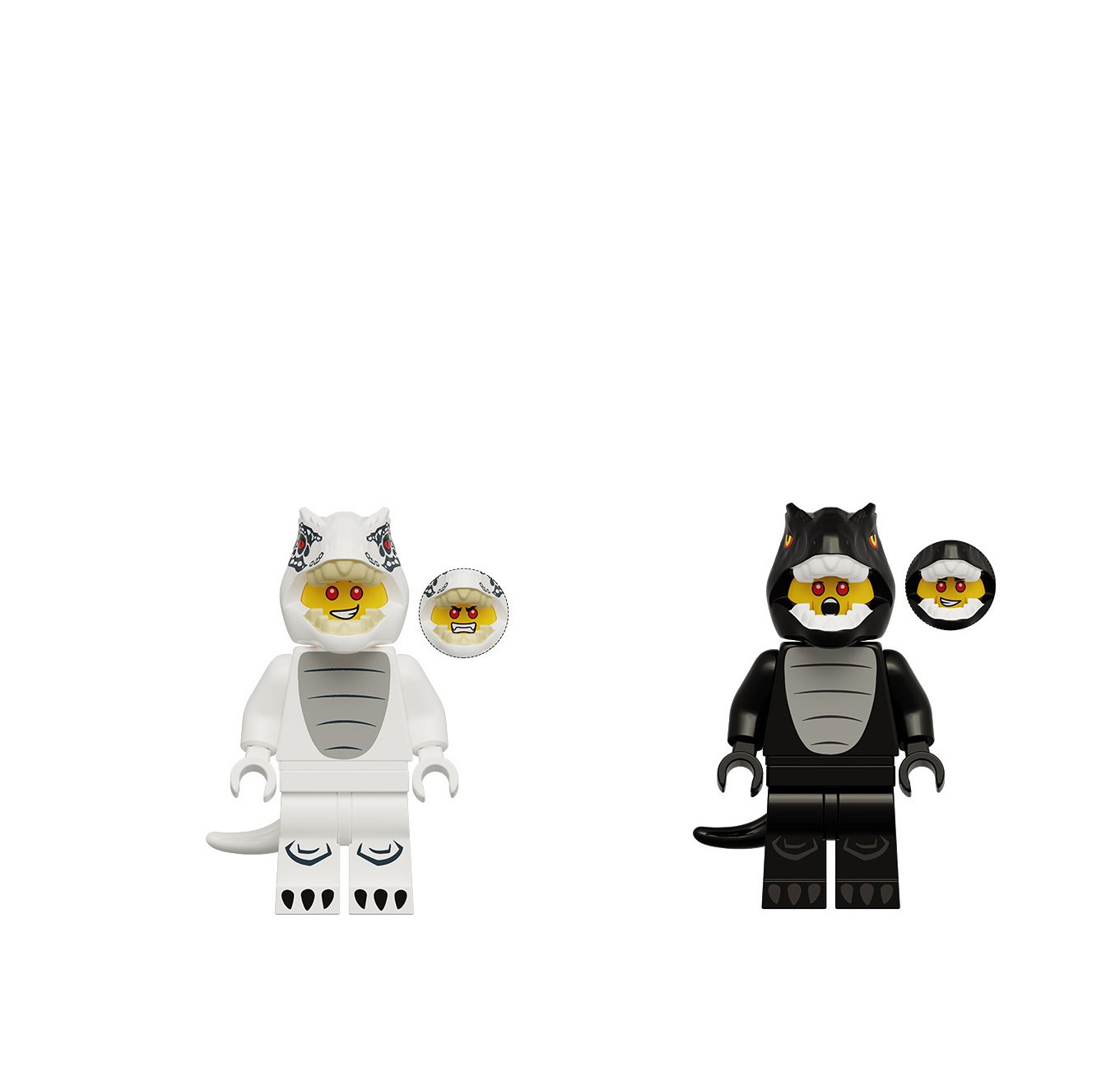 T. rex Suit Guy and Tyrant Dragon Suit Guy Minifigures