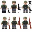 Lieutenant Corporal MG gunner Sniper MG assistant Minifigures WW2 Germany military Sets