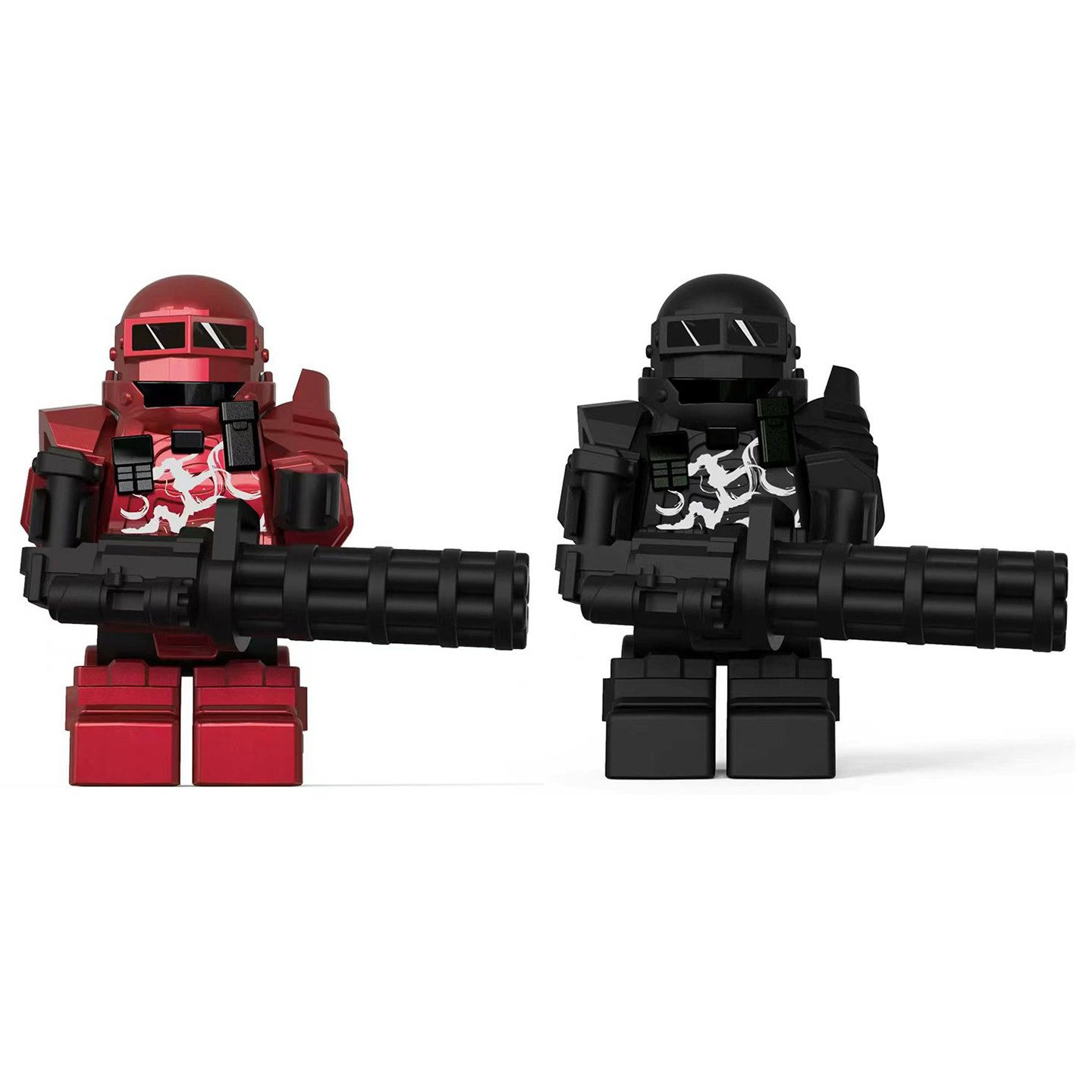 Assala machine gunner Minifigures Shooting Game Sets