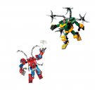 Doctor Octopus mecha and Spider-Man Mecha Minifigures Super Heroes Mecha Sets