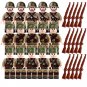 Soviet Flaktrooper Engineer Conscript Minifigures WW2 Military soldier Sets