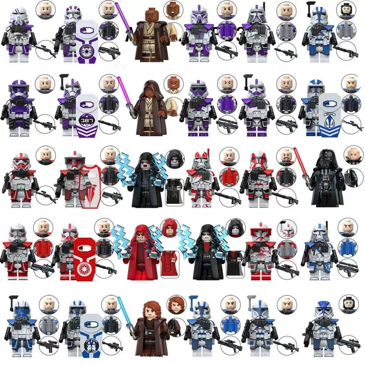 Shock Trooper Palpatine Darth Vader Minifigures Star Wars movie Sets