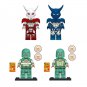 White Dragon Blue Dragon and Judomaster Minifigures Peacemaker TV Sets