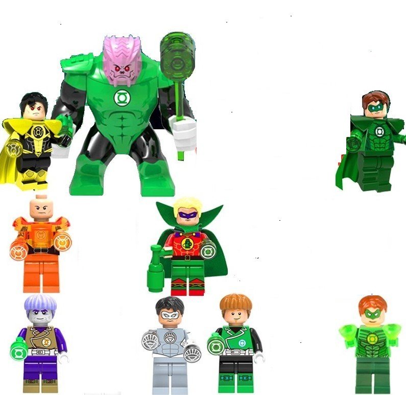 DC Lantern Corps Atrocitus Sayd Sinestro Saint Walker Green Lantern Indigo 1 Minifigures Fit Lego DC