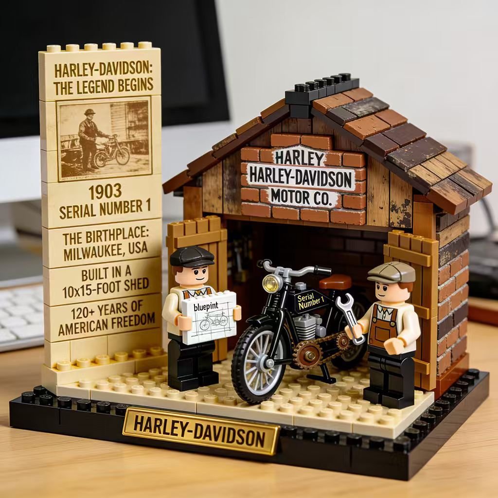 Vintage Davidson Motorcycle Minifigures Motorcycle Sets