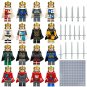 16pcs Medieval knight King Minifigures Middle Ages Military Sets