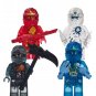 Transparent Kai Jay Cole Lloyd Minifigures Ninjago Sets