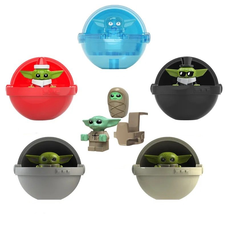 6pcs Grogu and the Hover Pram Minifigures The Mandalorian Season 3 Sets