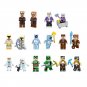 White-haired boy TV Man Miner Minifigures Minecraft Sets