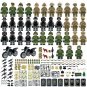 36pcs Anti-Riot troops Camouflage Special Forces Minifigures America Military Sets