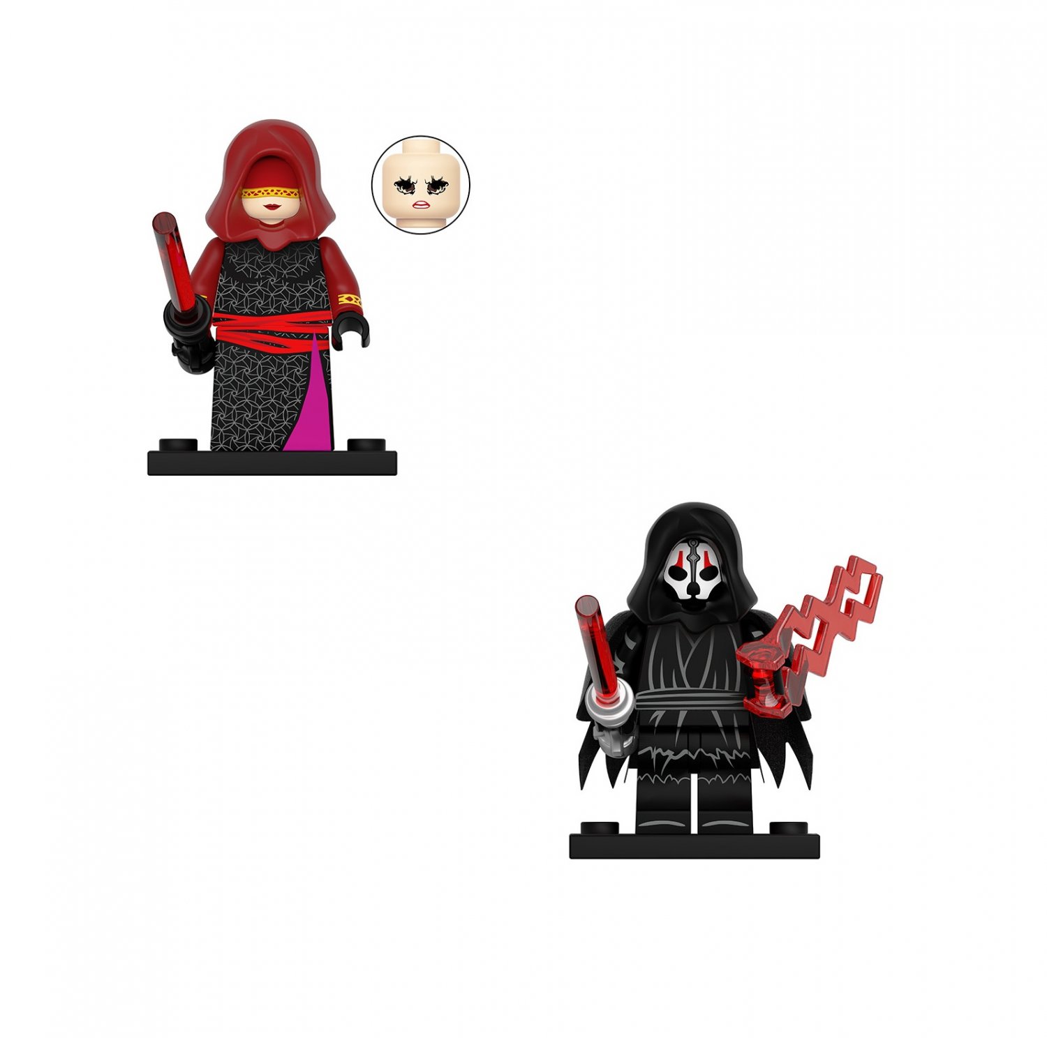 Darth Nihilus and Visas Marr Minifigures Star Wars Movie Sets