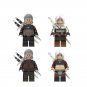 4pcs The Witcher Character Minifigures American TV series Sets