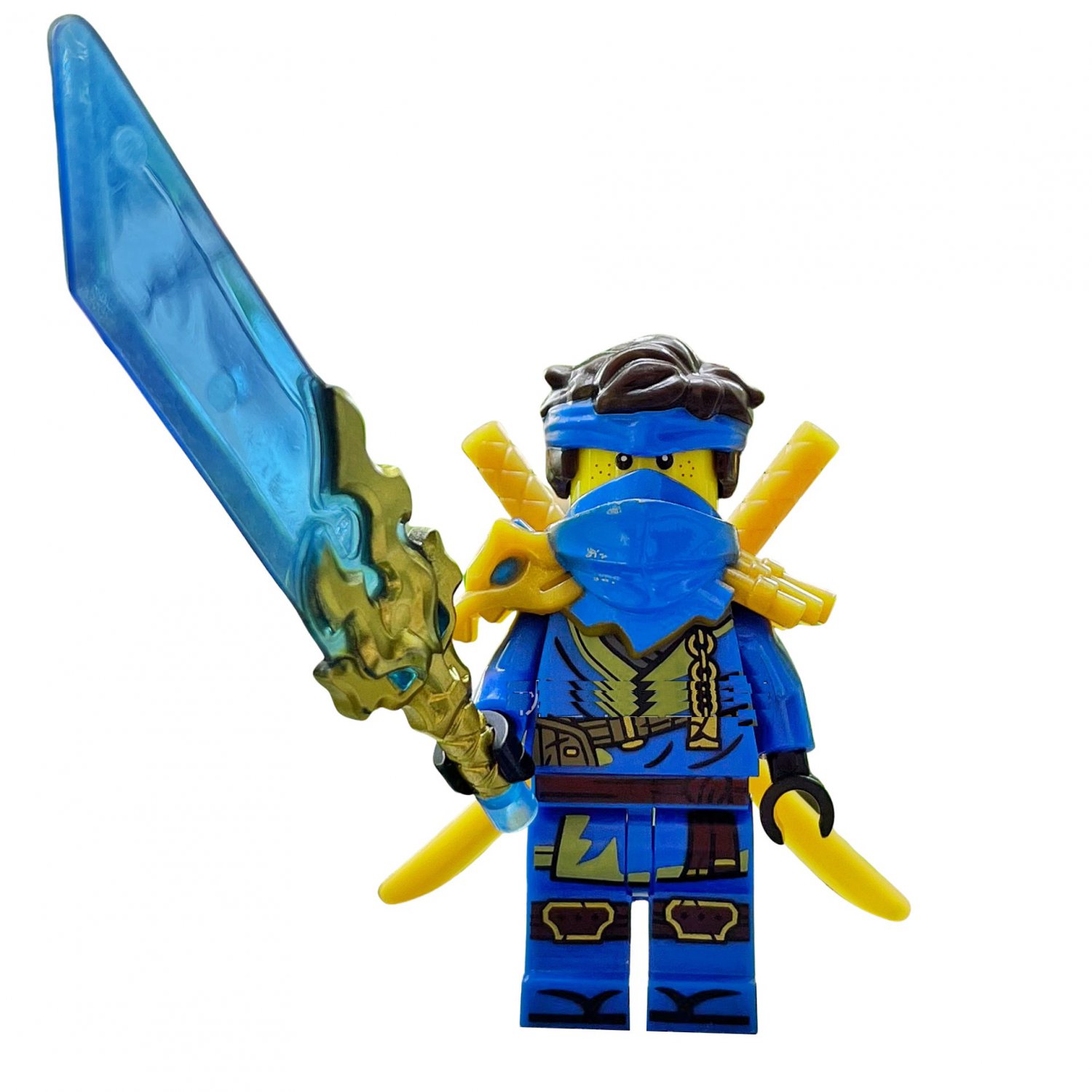 Jay Dragon Head Armor and Techno Blade Minifigures Ninjago Minifigure