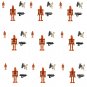 9pcs Geonosis battle droid Minifigures Star Wars Sets