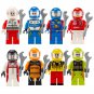 8pcs Racing Driver Racing mechanic Minifigures Racing Sets