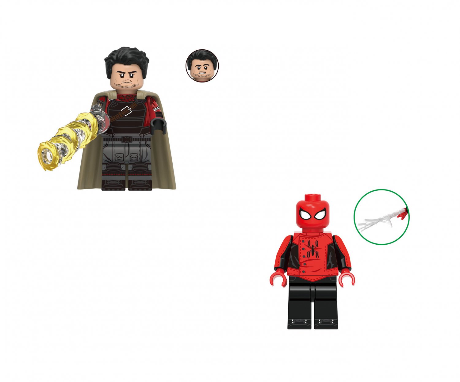 Spider-Man Last Stand Suit and Shang-Chi Minifigures Super Heroes Sets