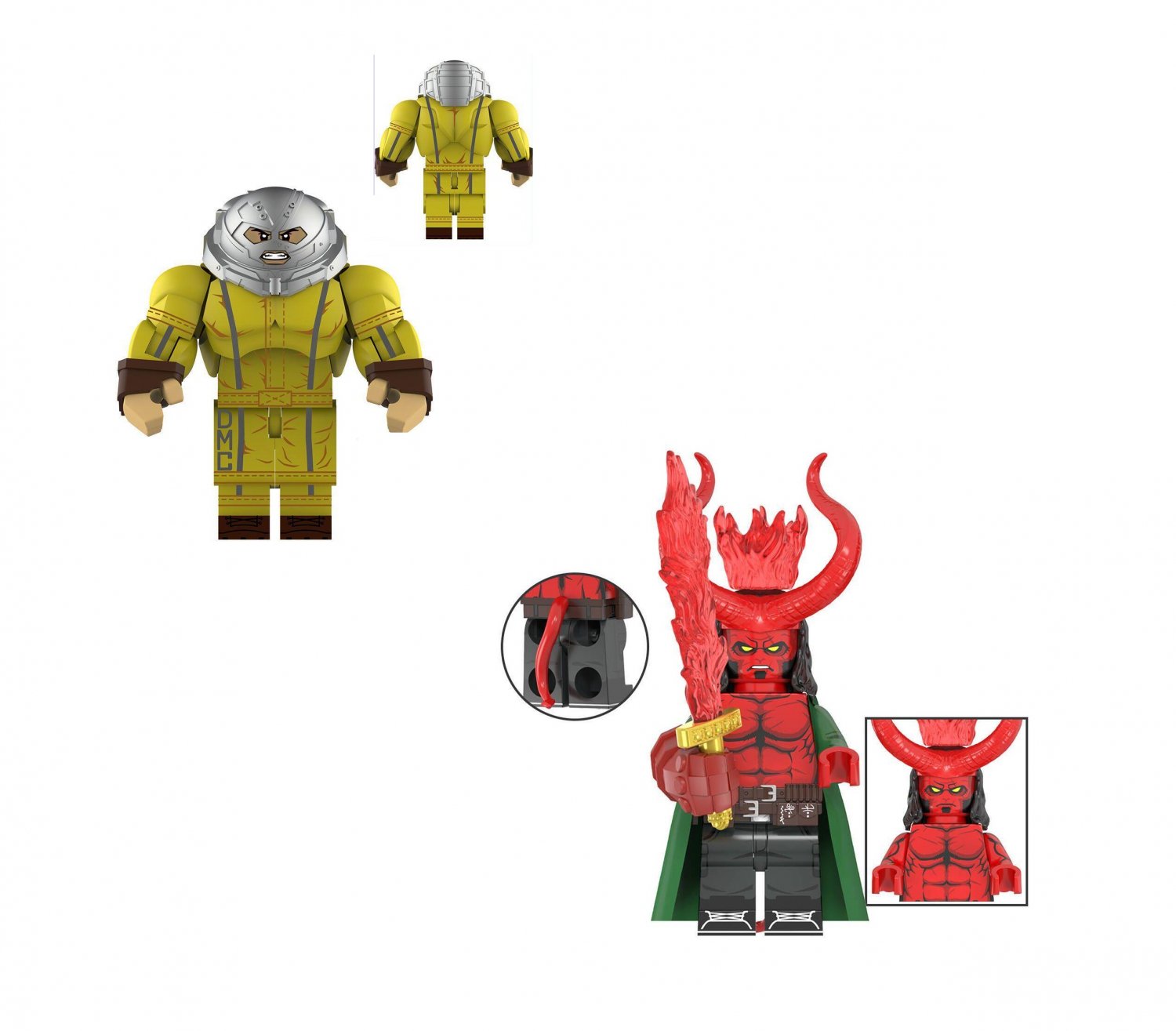 Juggernaut and Hellboy Minifigures Super Heroes Sets