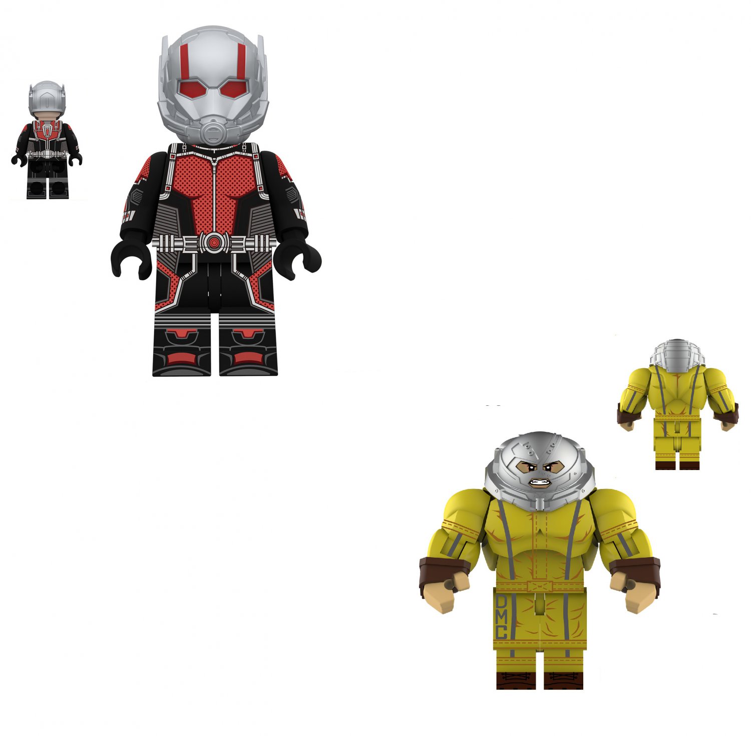 Giant Ant Man Original Suit and Juggernaut Minifigures The Avengers Sets