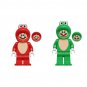 Frog suit Mario and Luigi Minifigures Super Mario Bros movie Sets