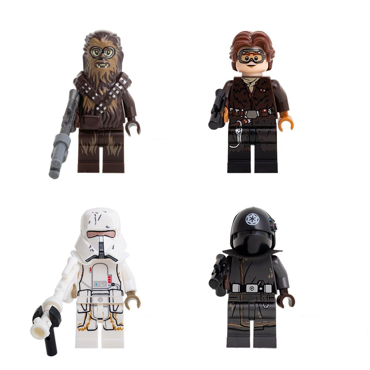 Range Trooper Imperial Gunner Han Solo Chewbacca Minifigures Star Wars movie Sets
