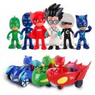 6pcs/set 8-9cm Pj Masks Characters Catboy Owlette Gekko Cloak Action Figure Toys