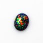 Black Opal Stone Loose Beads Gemstones Oval Shape Flat Base Cabochon Created
