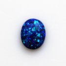 Blue Opal Stone Loose Beads Gemstones Oval Shape Flat Base Cabochon Gemstone