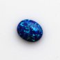 Blue Opal Stone Loose Beads Gemstones Oval Shape Flat Base Cabochon Gemstone