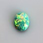 Prase Opal Created Gemstone Green Prasopal Oval Shape Flat Face Gems Stone Loose