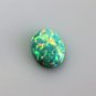 Prase Opal Created Gemstone Green Prasopal Oval Shape Flat Face Gems Stone Loose