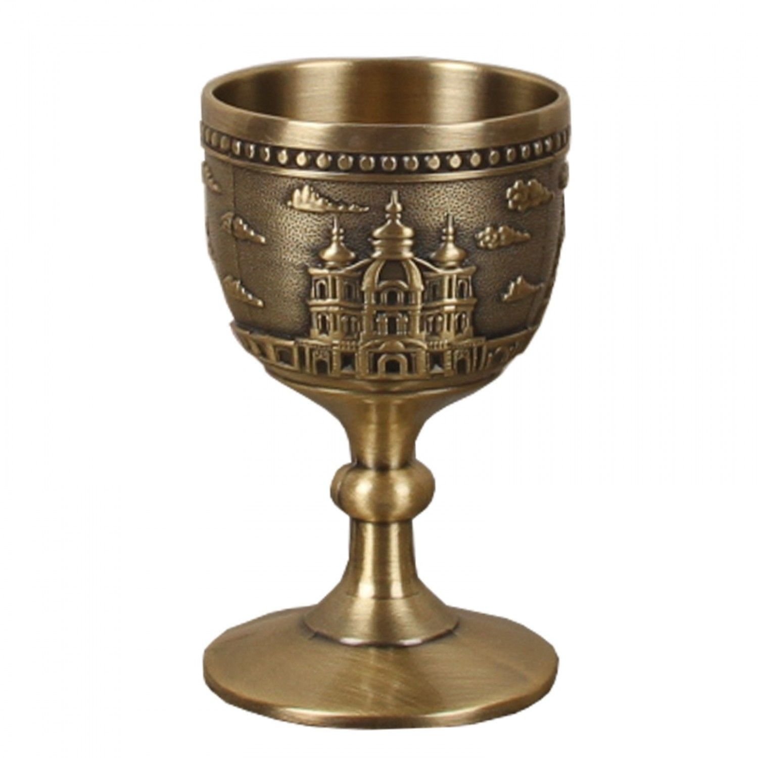 40Cc Classical Household Wine Tea Cup European Goblet Metal Drinkware 11.6