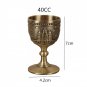 40Cc Classical Household Wine Tea Cup European Goblet Metal Drinkware 11.6