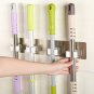 Wall Mounted Mop Organizer Holder Hang Brush Broom Hanger Storage Rack Kitchen