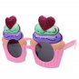 2pcs/Set Ice Pop Lolly Cupcake Party Glasses Sunglasses Fancy Dress Costume