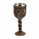 Gothic Double Wall Resin Stainless Steel 3D Drinking Mug Dragon Bone Skull Metal