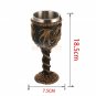 Gothic Double Wall Resin Stainless Steel 3D Drinking Mug Dragon Bone Skull Metal