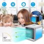 Portable Mini Air Conditioner Air Cooling Fan With 7 Colors LED Lights USB Air