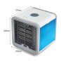 Portable Mini Air Conditioner Air Cooling Fan With 7 Colors LED Lights USB Air
