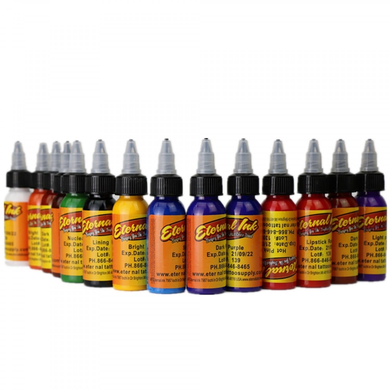 30Ml/ Bottle Tattoo Ink Set Microblading Permanent Makeup Art Pigment 14 Pcs
