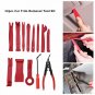 13Pcs Universal Car Door Panel Trim Dashboard Clips Pliers Fastener Removal Tool