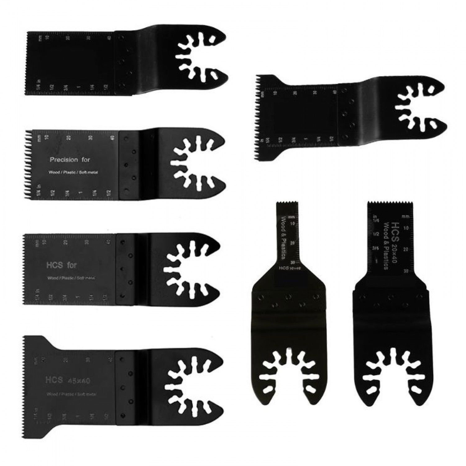 7pcs/set Quick Release Oscillating Multi Tool Saw Blade for Renovator Power Tool