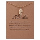 Gold-Color Leaves Light As A Feather Alloy Collarbone Short Maxi Necklace Women