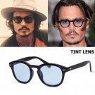 Johnny Depp Lemtosh Style Round Sunglasses Tint Ocean Lens Brand Design Party