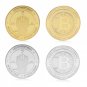 Bitcoin Gold Silver Plated Bronze Physical Bitcoins Double Sides Casascius