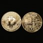 Bitcoin Gold Silver Plated Bronze Physical Bitcoins Double Sides Casascius