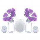 Real Bubee Single/Double Electric Breast Pump With Milk Bottle Infant Usb Bpa
