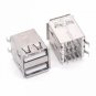 10Pcs Double USB Type A Female Solder Jacks Connector PCB Socket USB-A type
