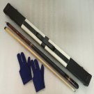 57Inch Maple Wood 1/2 Billiard Cue Sticks With Leather Cue Case