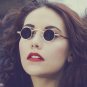 Gothic Steampunk Small Round Sunglasses Brand Design Vintage Retro Sun Glasses